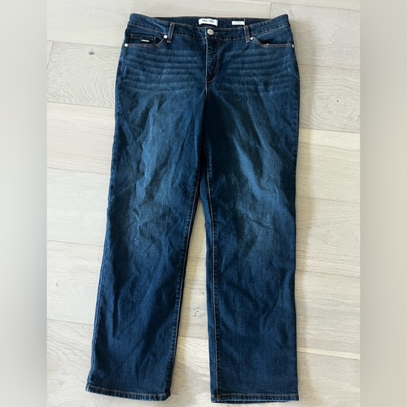 Nine West Dark Blue Straight Leg Jeans size 16 - Picture 1 of 5